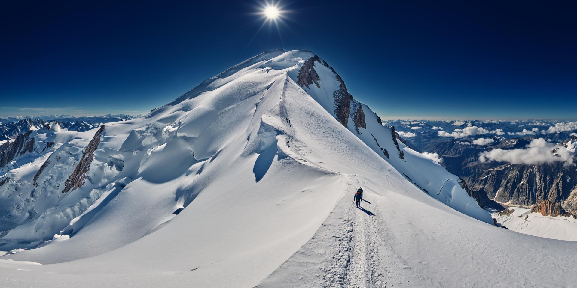 Macizo del Mont Blanc, vista panorámica